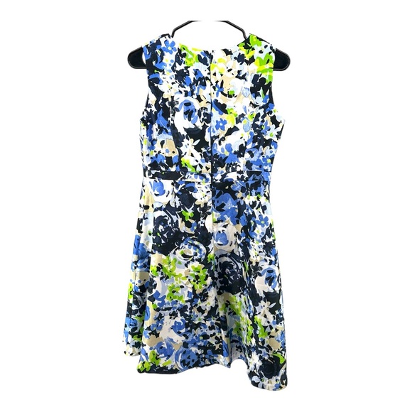 Evan Picone Black Label 2 Floral Sleeveless Fit and Flare Party Dress Cocktail - Picture 3 of 14
